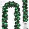 Decor 2 Pack Lighted Halloween Black Garland for Home Decorations